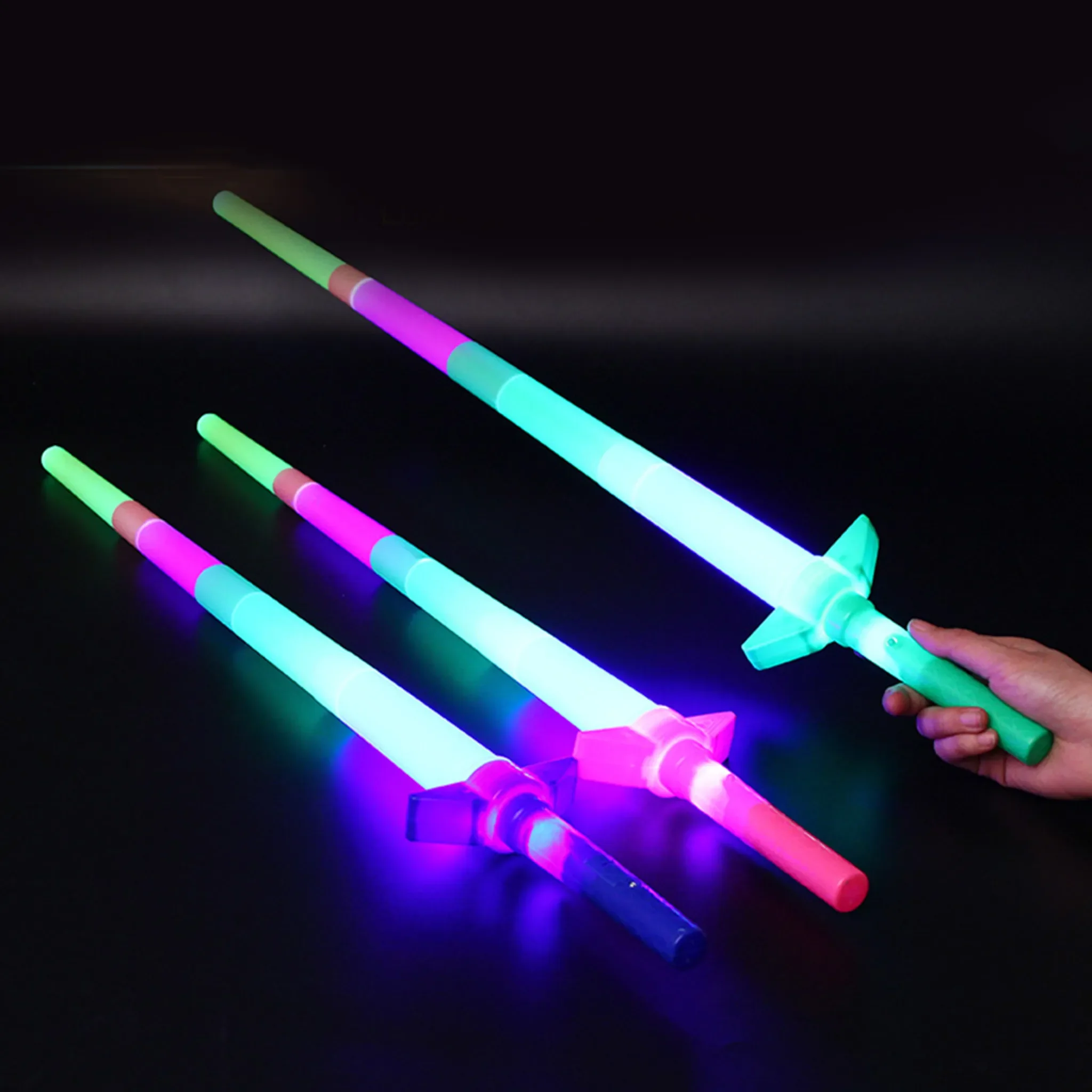 Ausziehbares LED Glow Sword – 4-teiliges Leuchtschwert